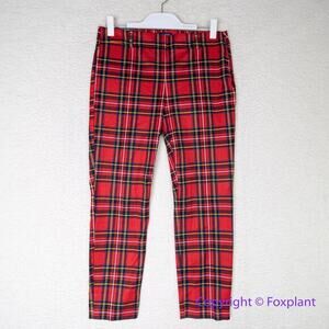 New! J. Crew Tartan Winnie pant Holiday‎ Christmas, women's size 8